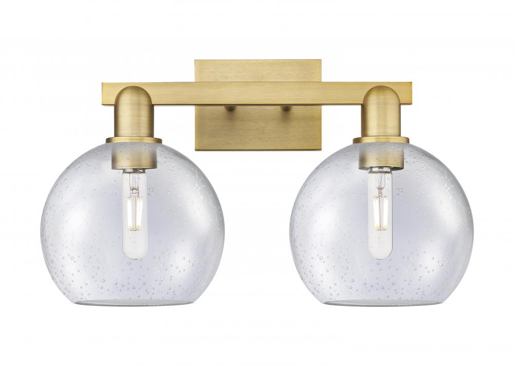 Athens - 2 Light - 19 inch - Brushed Brass - Bath Vanity Light