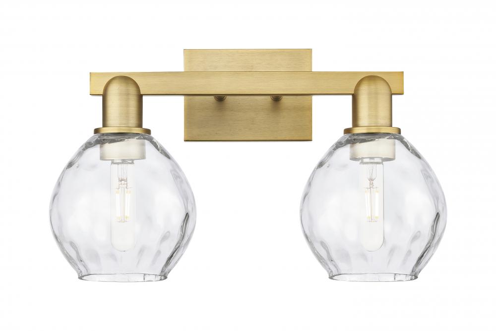Waverly - 2 Light - 17 inch - Brushed Brass - Bath Vanity Light