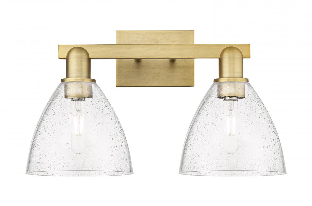 Bristol - 2 Light - 19 inch - Brushed Brass - Bath Vanity Light