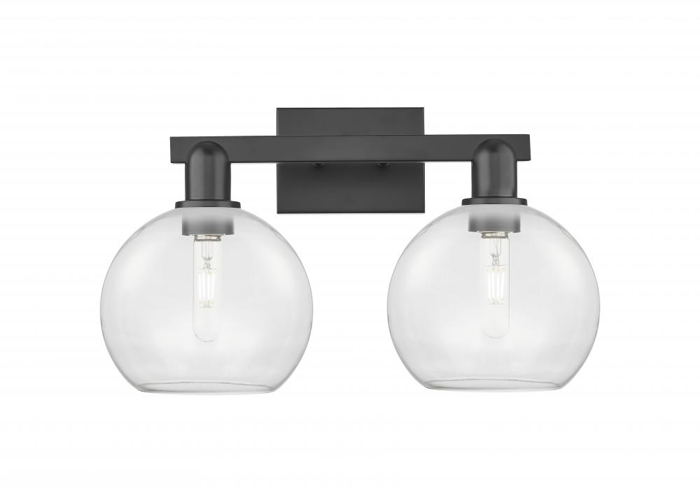 Athens - 2 Light - 19 inch - Matte Black - Bath Vanity Light