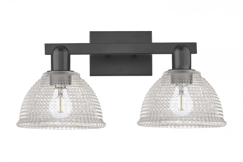 Arietta - 2 Light - 19 inch - Matte Black - Bath Vanity Light
