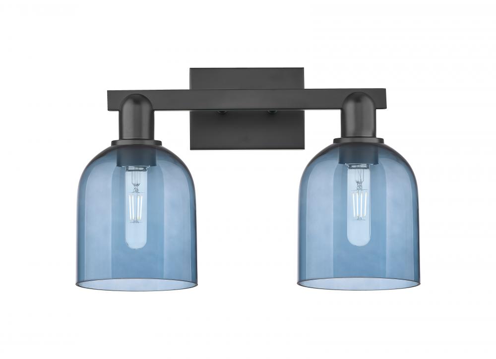 Bella - 2 Light - 17 inch - Matte Black - Bath Vanity Light