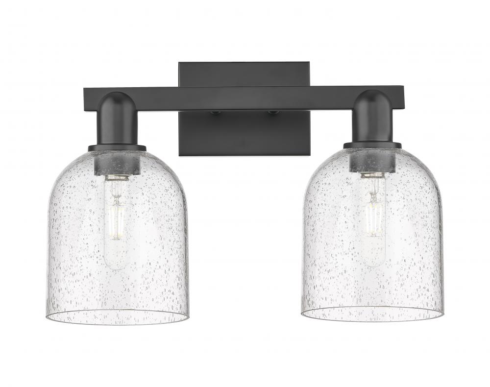 Bella - 2 Light - 17 inch - Matte Black - Bath Vanity Light