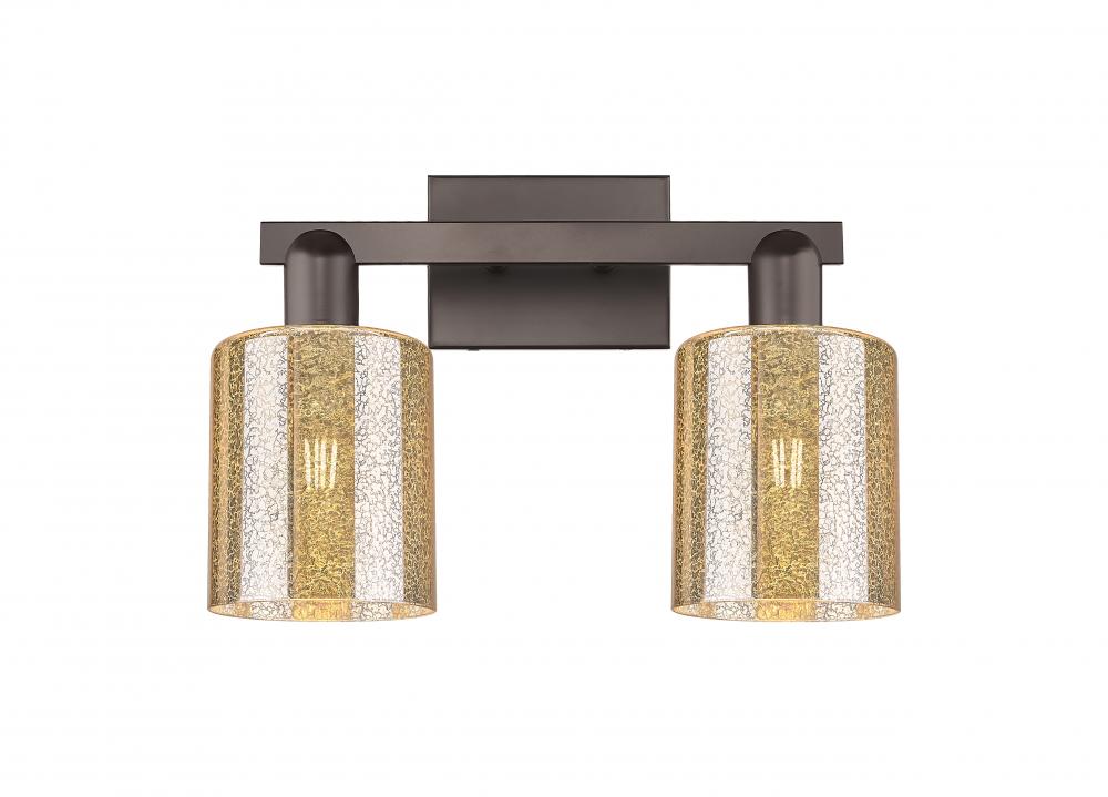 Cobbleskill - 2 Light - 16 inch - Oil Rubbed Bronze - Bath Vanity Light