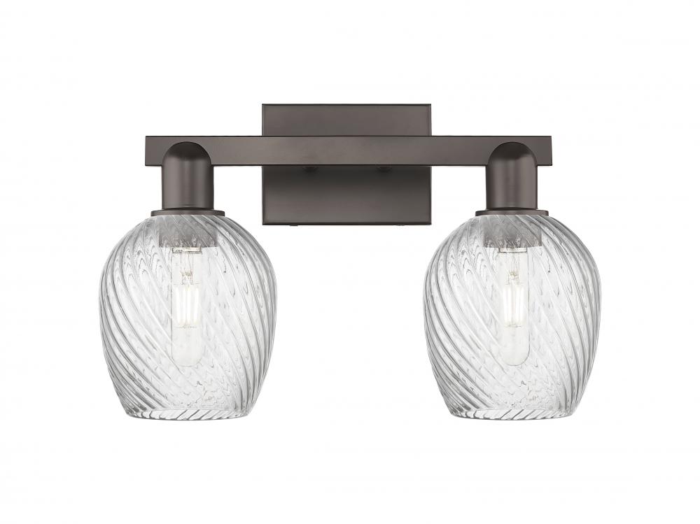 Salina - 2 Light - 17 inch - Oil Rubbed Bronze - Bath Vanity Light