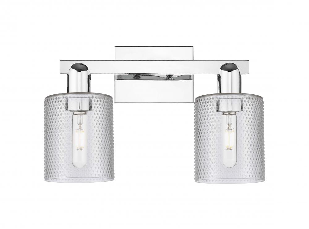 Cobbleskill - 2 Light - 16 inch - Polished Chrome - Bath Vanity Light