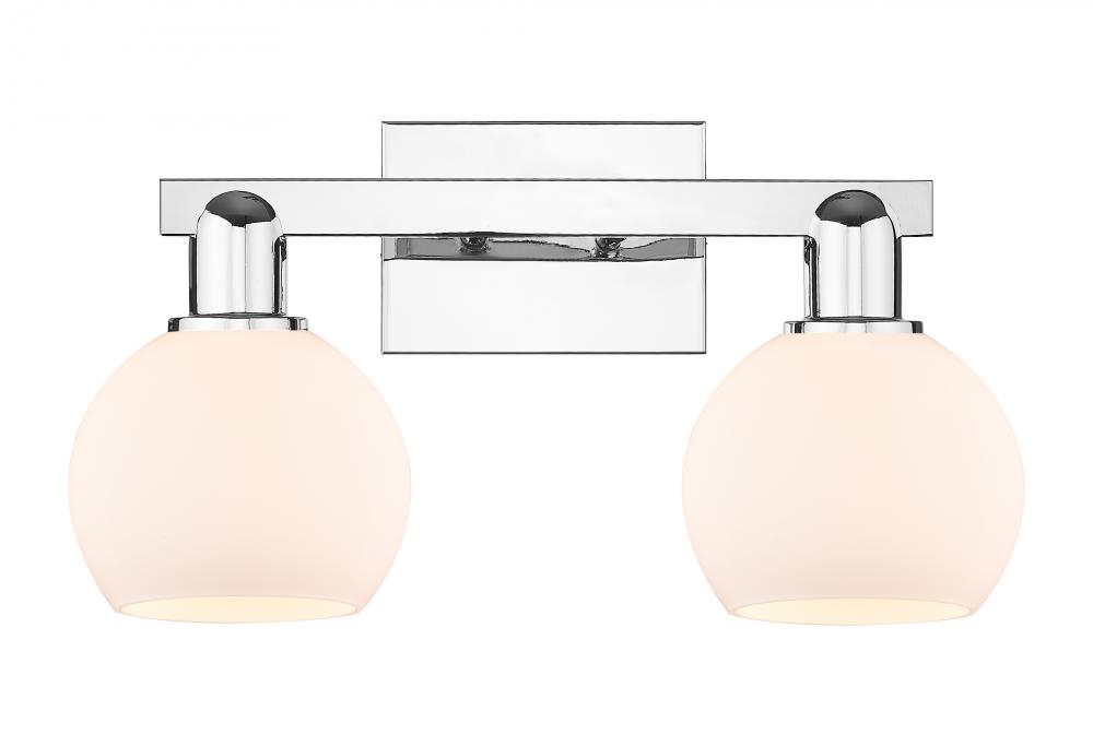 Athens - 2 Light - 17 inch - Polished Chrome - Bath Vanity Light