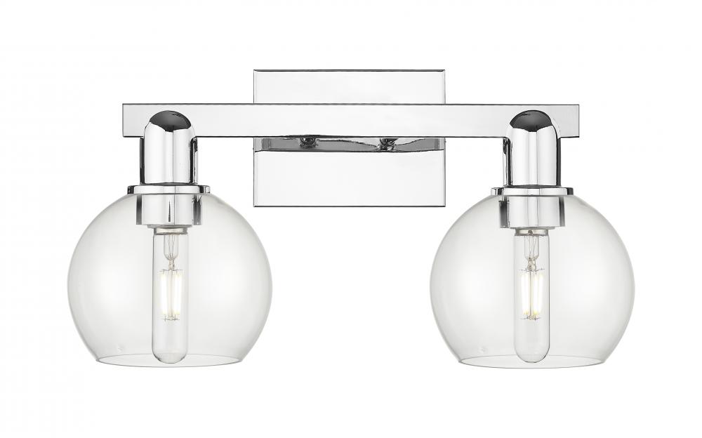 Athens - 2 Light - 17 inch - Polished Chrome - Bath Vanity Light