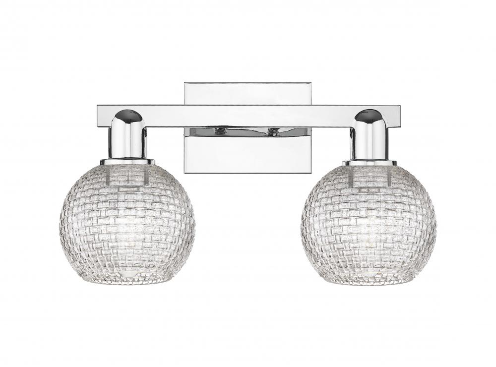 Athens - 2 Light - 17 inch - Polished Chrome - Bath Vanity Light