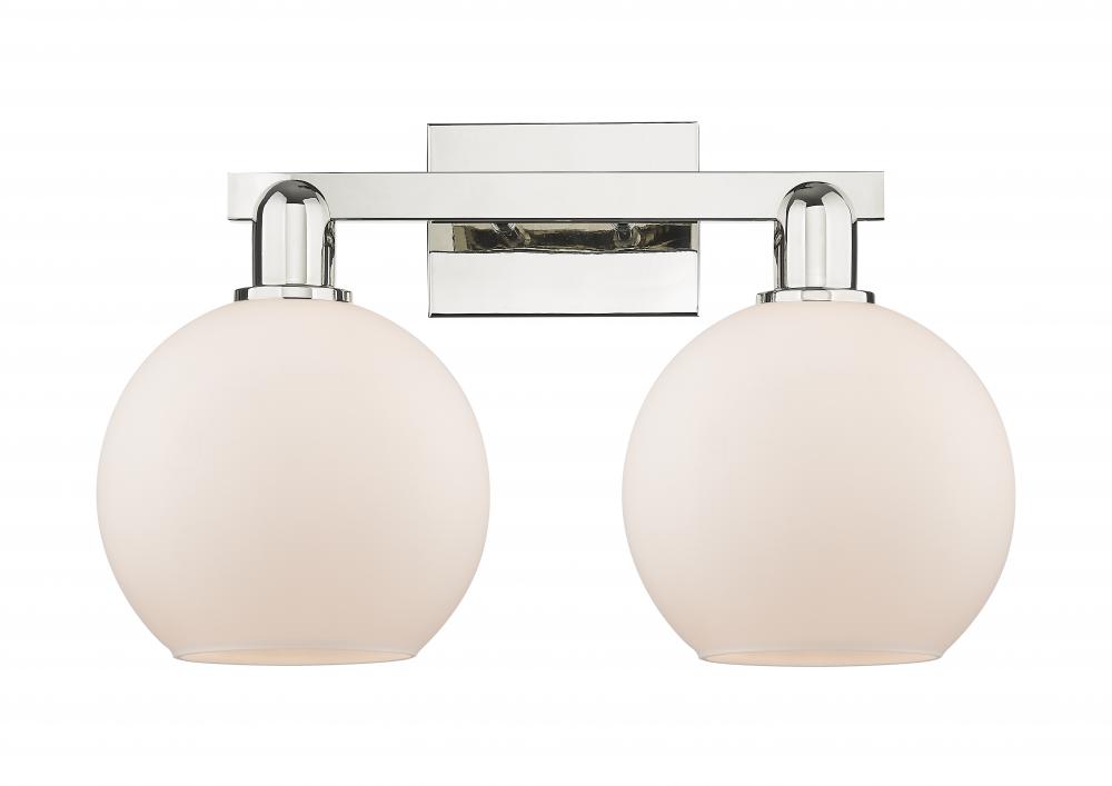 Athens - 2 Light - 19 inch - Polished Nickel - Bath Vanity Light