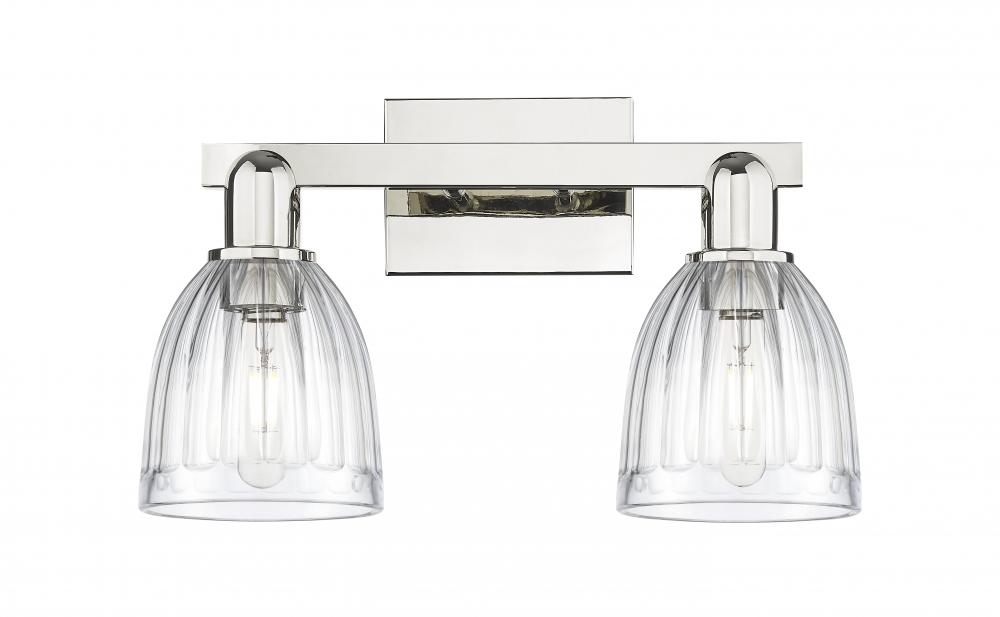 Brookfield - 2 Light - 17 inch - Polished Nickel - Bath Vanity Light