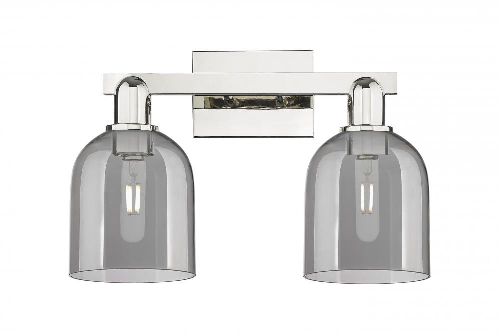 Bella - 2 Light - 17 inch - Polished Nickel - Bath Vanity Light