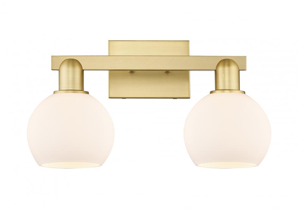 Athens - 2 Light - 17 inch - Satin Gold - Bath Vanity Light