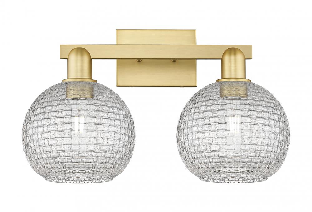 Athens - 2 Light - 19 inch - Satin Gold - Bath Vanity Light