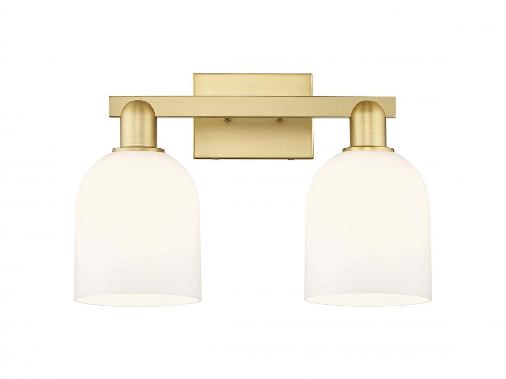 Bella - 2 Light - 17 inch - Satin Gold - Bath Vanity Light