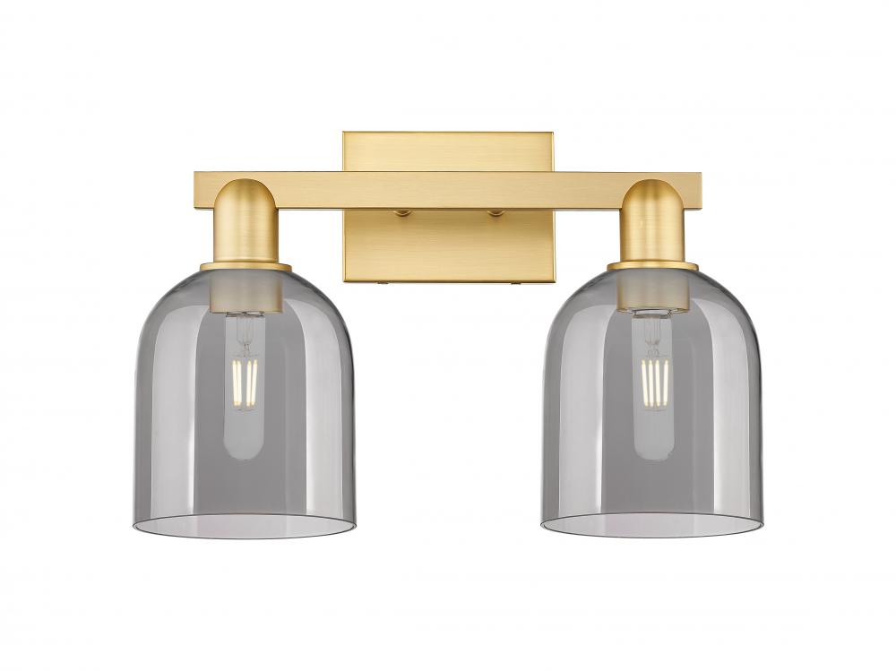 Bella - 2 Light - 17 inch - Satin Gold - Bath Vanity Light
