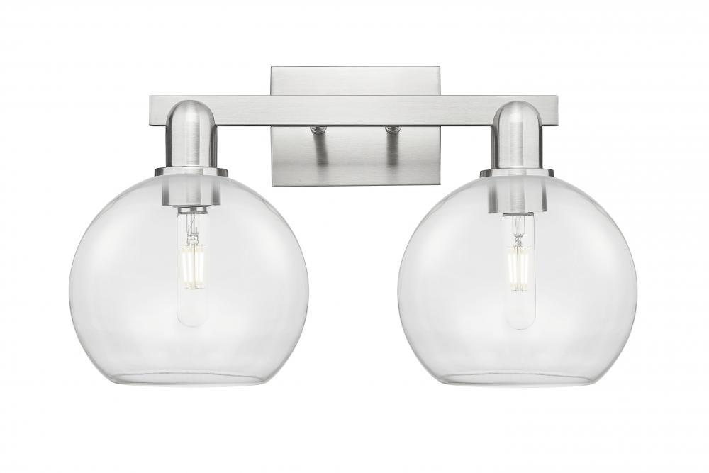 Athens - 2 Light - 19 inch - Brushed Satin Nickel - Bath Vanity Light