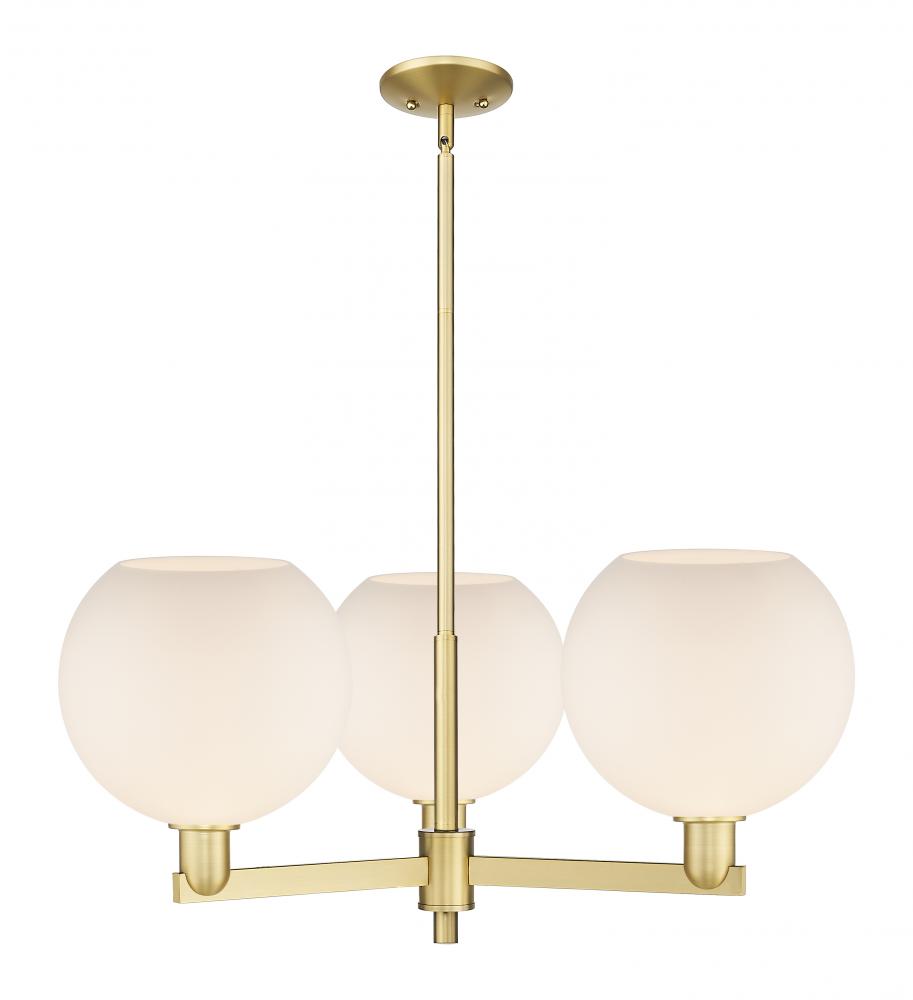 Athens - 3 Light - 32 inch - Satin Gold - Stem hung - Pendant