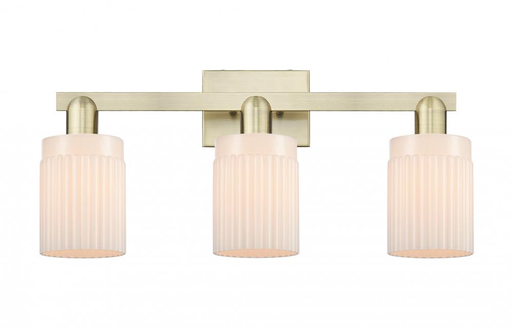 Hadley - 3 Light - 24 inch - Antique Brass - Bath Vanity Light