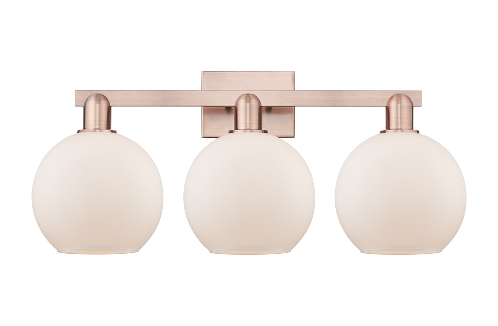 Athens - 3 Light - 27 inch - Antique Copper - Bath Vanity Light