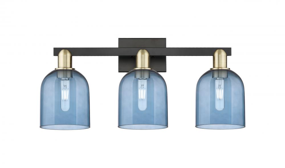 Bella - 3 Light - 25 inch - Black Antique Brass - Bath Vanity Light