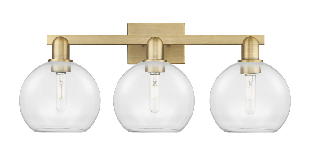 Athens - 3 Light - 27 inch - Brushed Brass - Bath Vanity Light