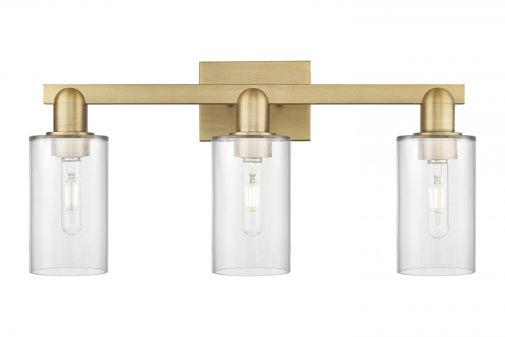 Clymer - 3 Light - 23 inch - Brushed Brass - Bath Vanity Light