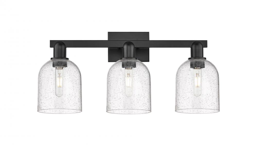 Bella - 3 Light - 25 inch - Matte Black - Bath Vanity Light