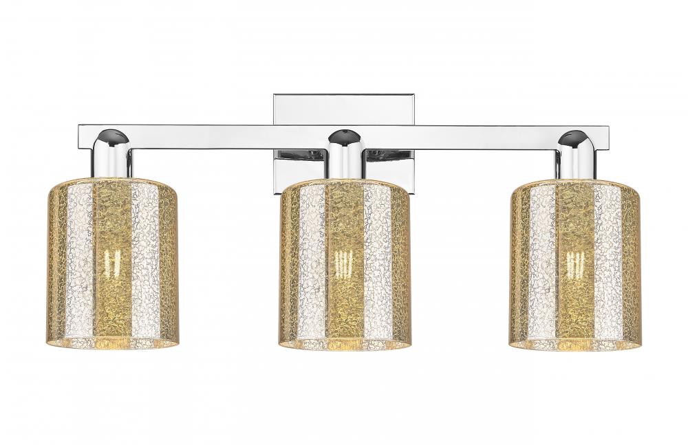 Cobbleskill - 3 Light - 24 inch - Polished Chrome - Bath Vanity Light