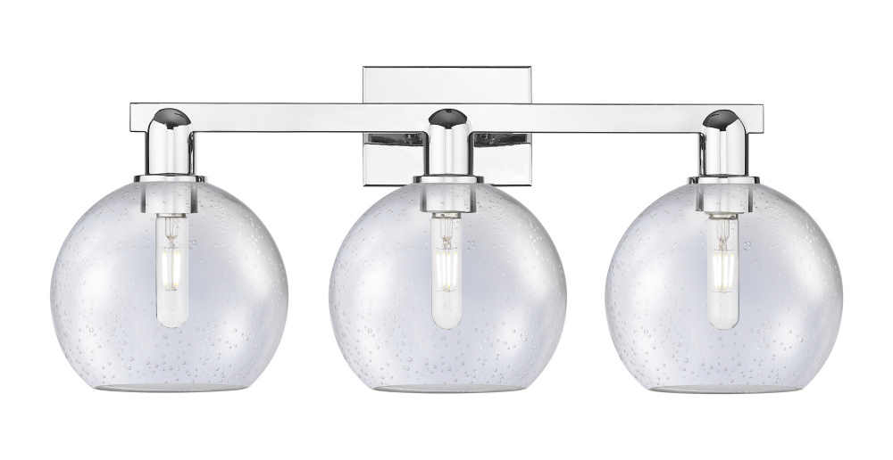 Athens - 3 Light - 27 inch - Polished Chrome - Bath Vanity Light