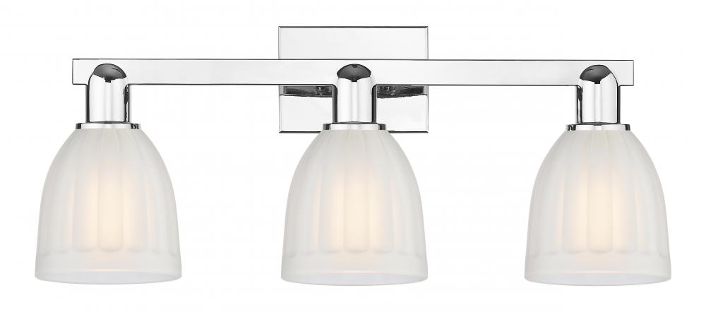 Brookfield - 3 Light - 25 inch - Polished Chrome - Bath Vanity Light