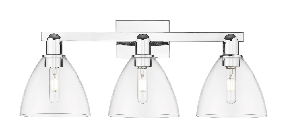 Bristol - 3 Light - 27 inch - Polished Chrome - Bath Vanity Light