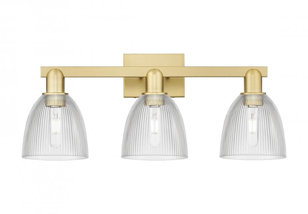 Castile - 3 Light - 25 inch - Satin Gold - Bath Vanity Light