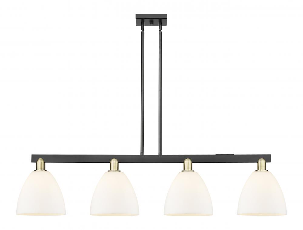 Bristol - 4 Light - 52 inch - Black Antique Brass - Stem hung - Island Light