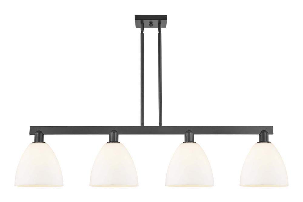 Bristol - 4 Light - 52 inch - Matte Black - Stem hung - Island Light