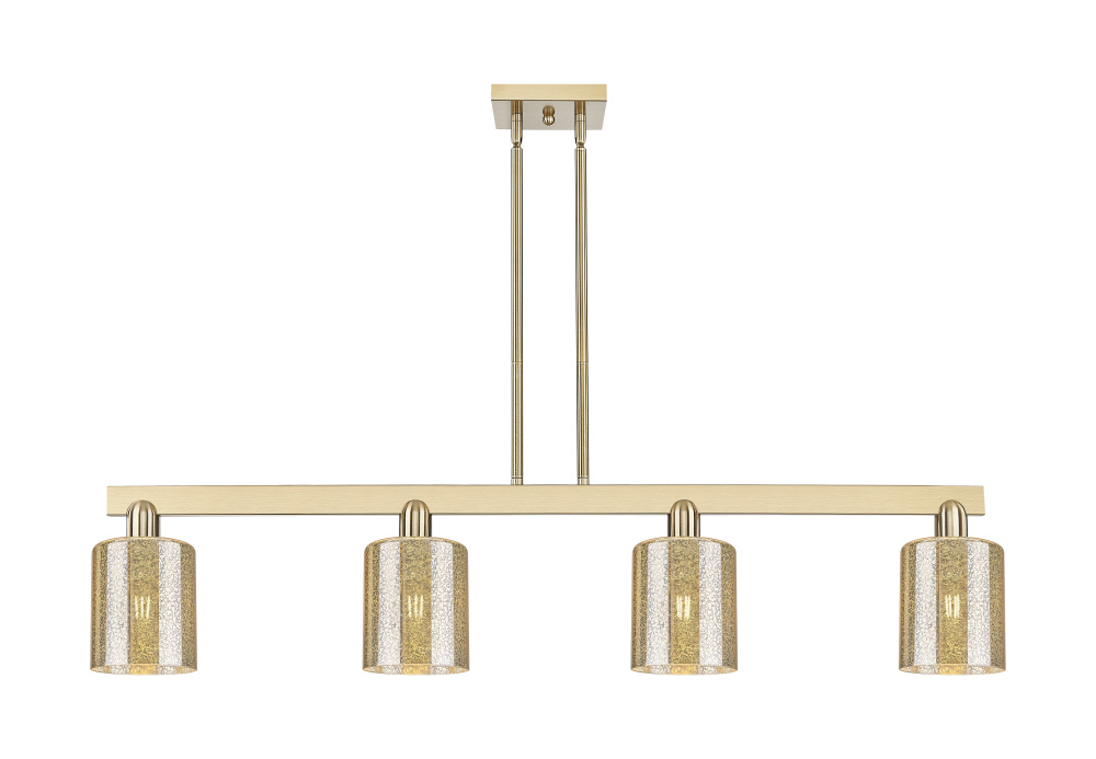 Cobbleskill - 4 Light - 48 inch - Champagne Bronze - Stem hung - Island Light