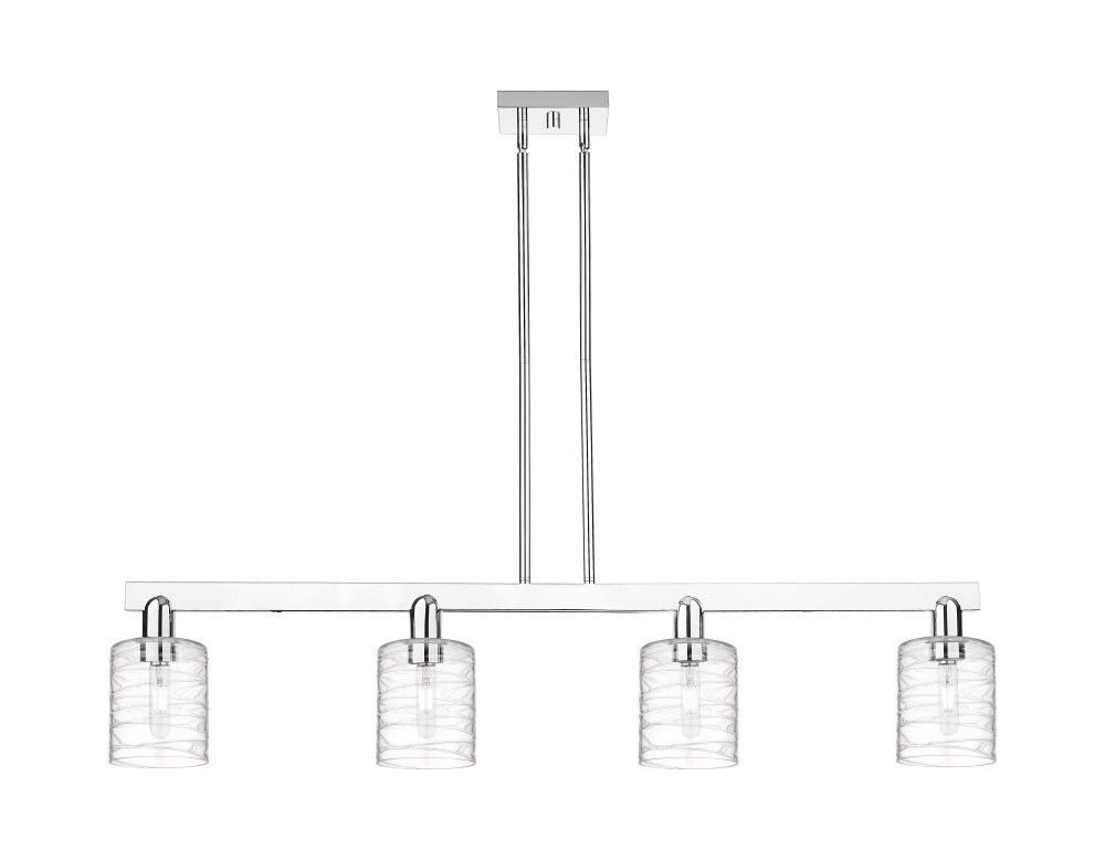 Cobbleskill - 4 Light - 48 inch - Polished Chrome - Stem hung - Island Light