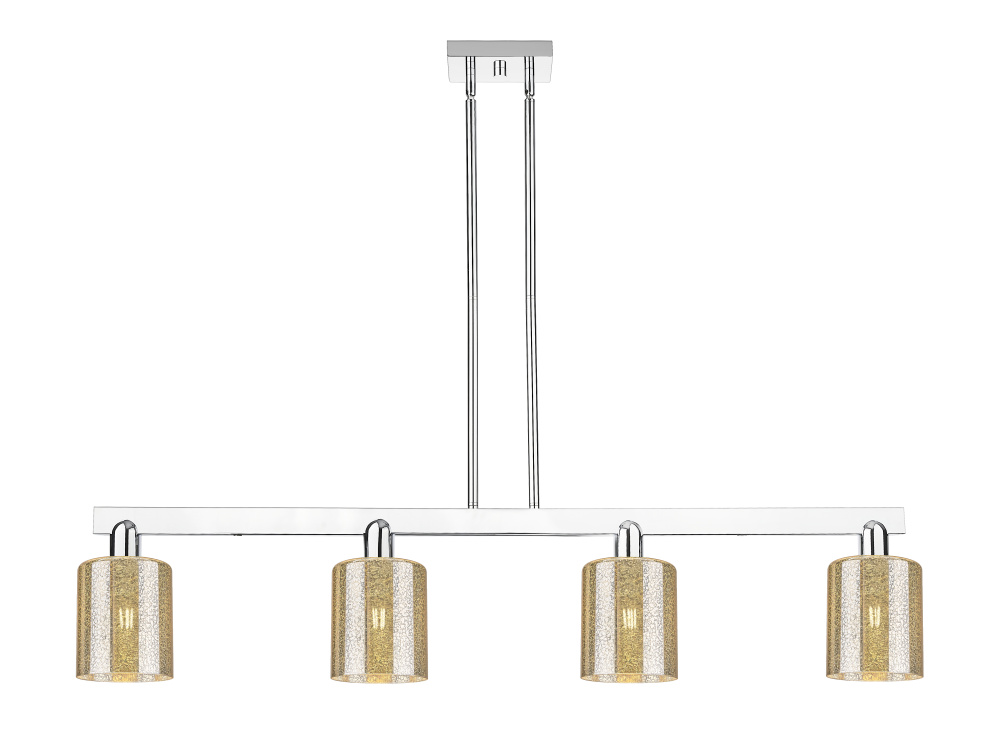 Cobbleskill - 4 Light - 48 inch - Polished Chrome - Stem hung - Island Light