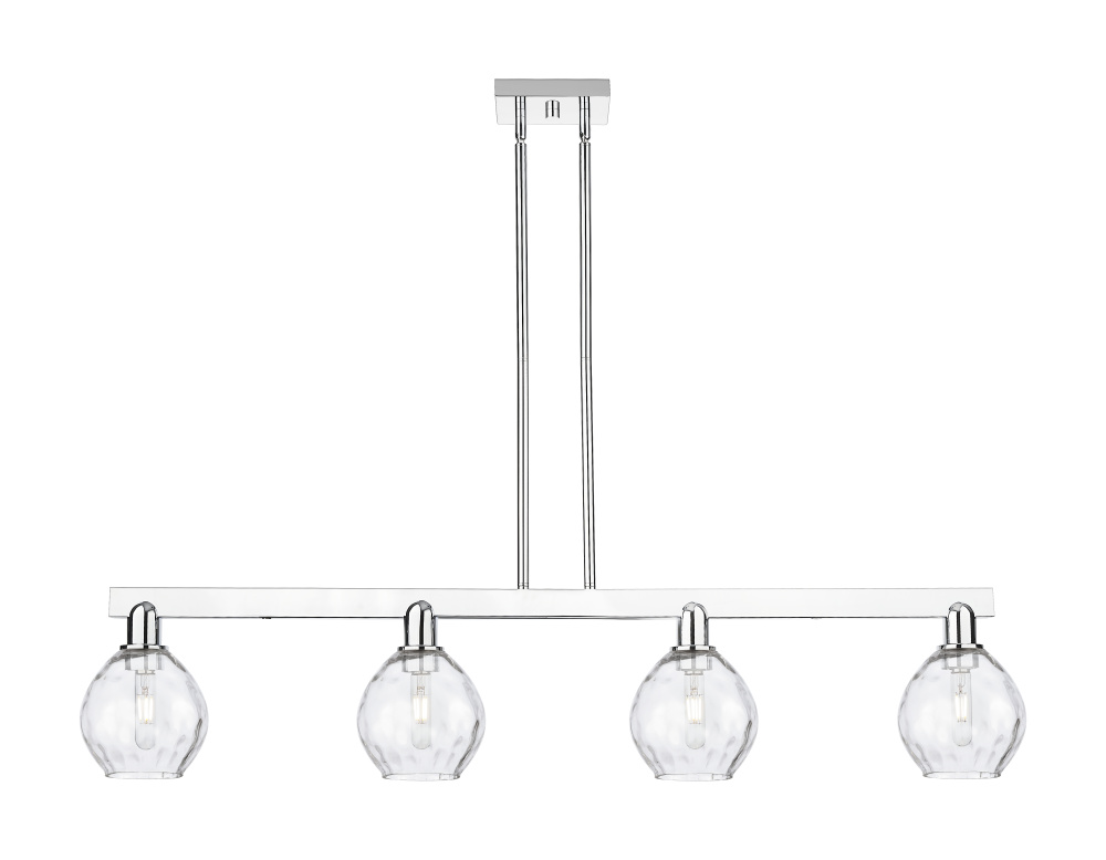 Waverly - 4 Light - 49 inch - Polished Chrome - Stem hung - Island Light
