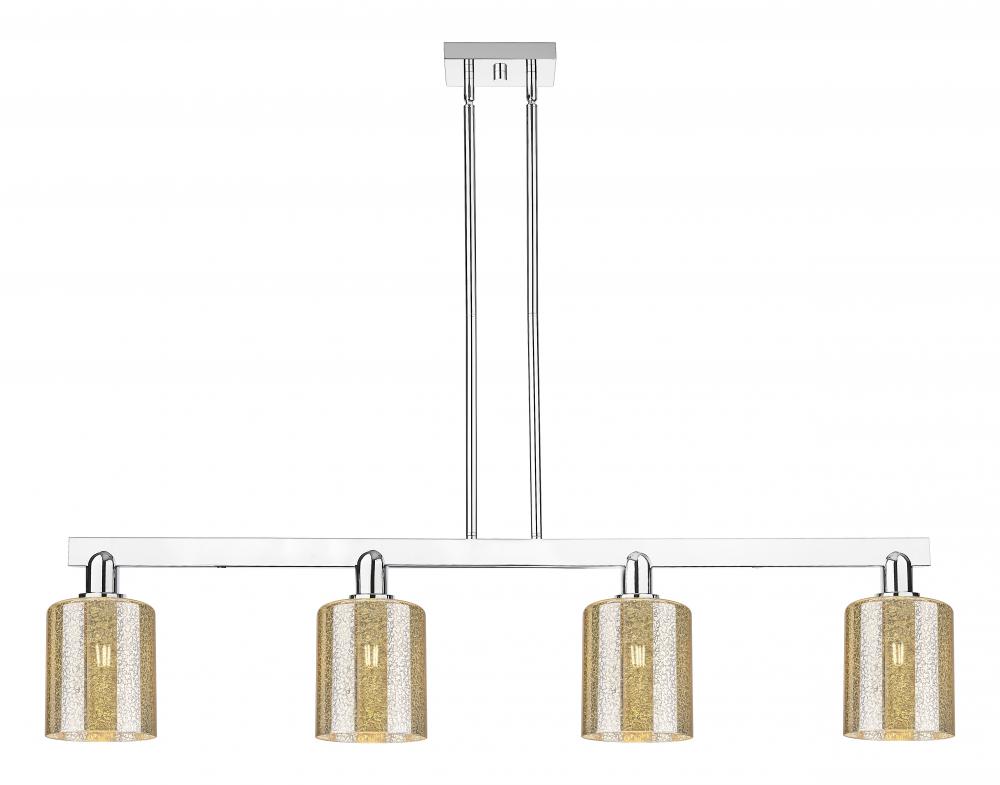Cobbleskill - 4 Light - 48 inch - Polished Nickel - Stem hung - Island Light