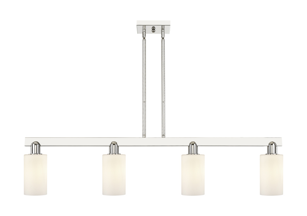 Clymer - 4 Light - 47 inch - Polished Nickel - Stem hung - Island Light