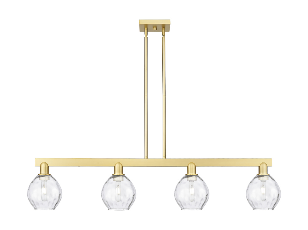 Waverly - 4 Light - 49 inch - Satin Gold - Stem hung - Island Light