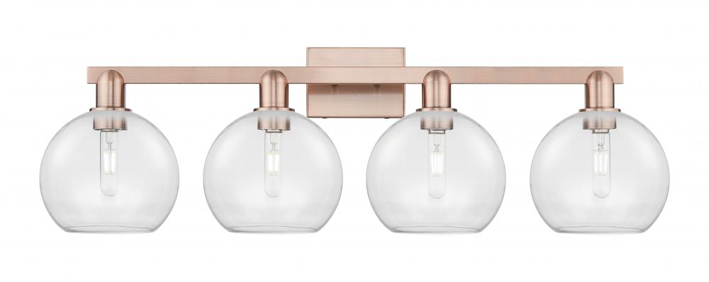 Athens - 4 Light - 35 inch - Antique Copper - Bath Vanity Light