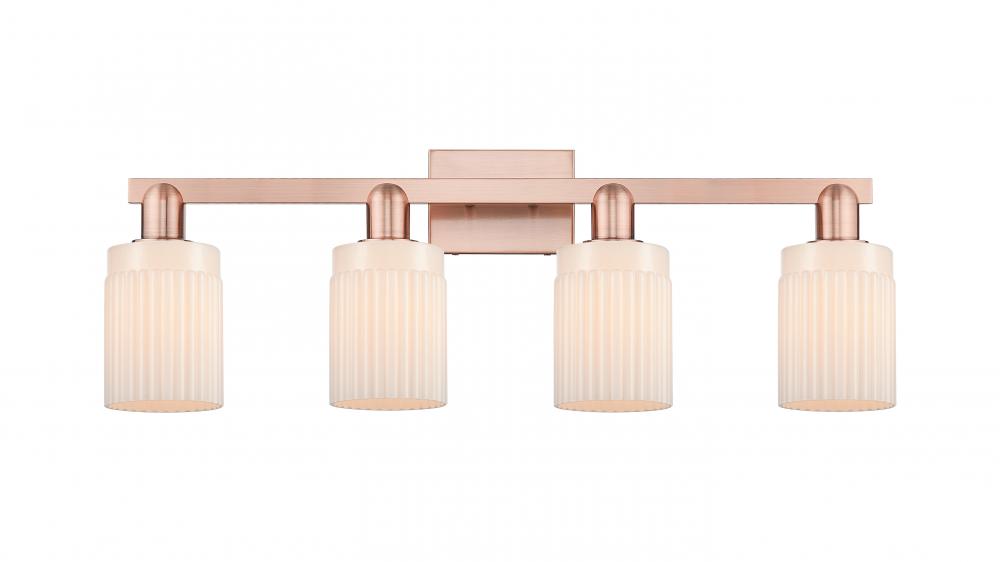 Hadley - 4 Light - 32 inch - Antique Copper - Bath Vanity Light