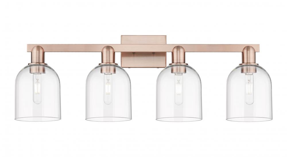 Bella - 4 Light - 33 inch - Antique Copper - Bath Vanity Light