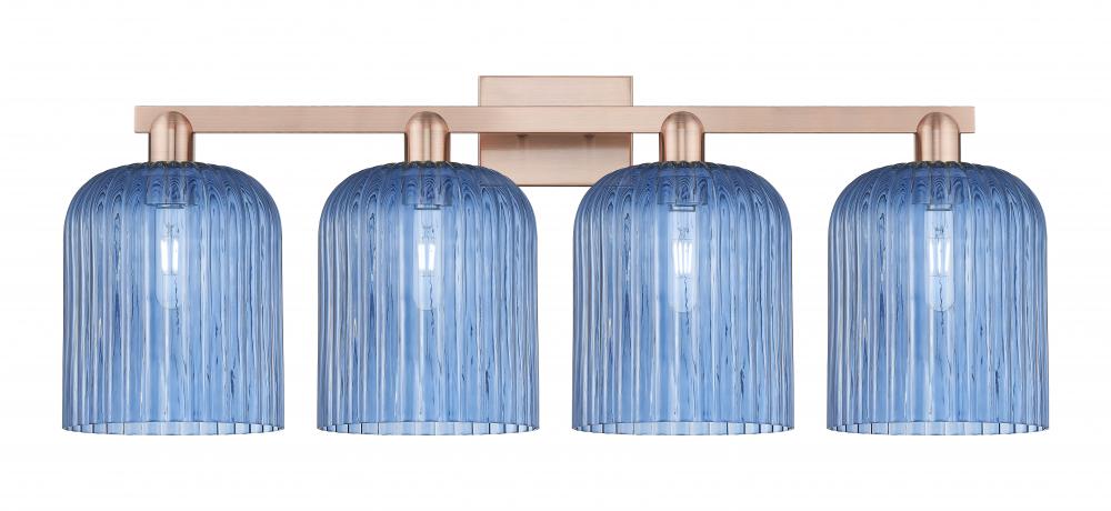 Bridal Veil - 4 Light - 35 inch - Antique Copper - Bath Vanity Light