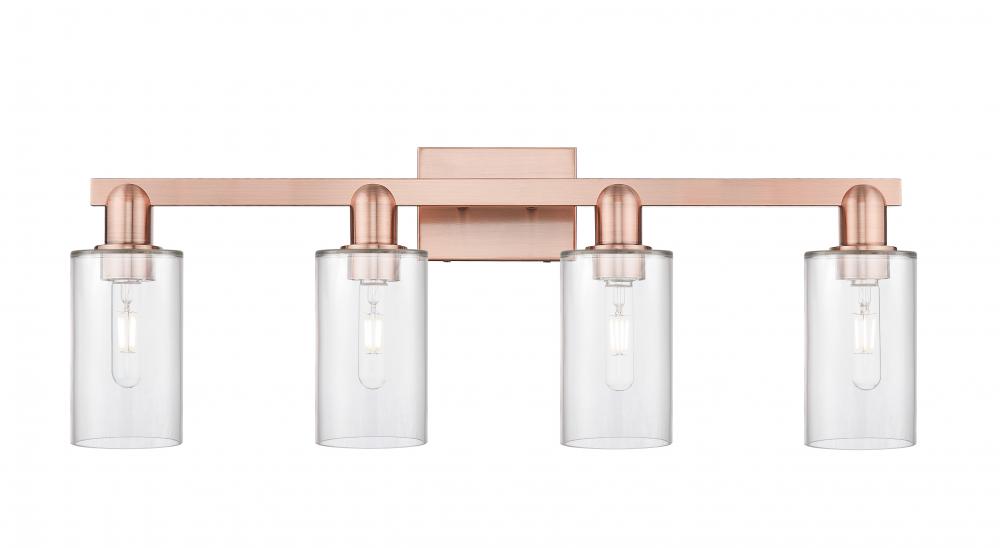 Clymer - 4 Light - 31 inch - Antique Copper - Bath Vanity Light