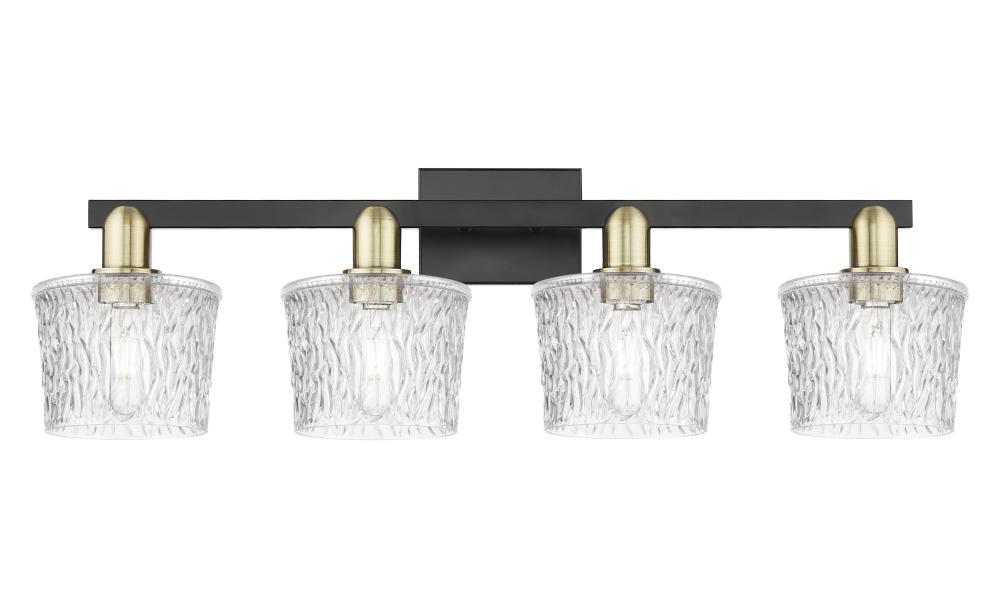 Niagara - 4 Light - 34 inch - Black Antique Brass - Bath Vanity Light