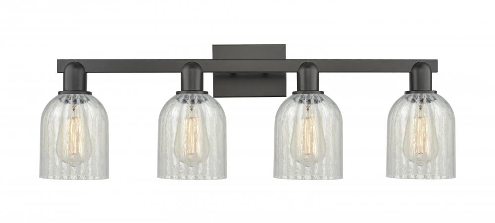 Caledonia - 4 Light - 32 inch - Matte Black - Bath Vanity Light