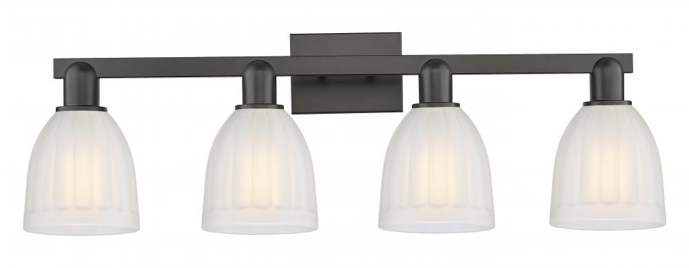 Brookfield - 4 Light - 33 inch - Matte Black - Bath Vanity Light